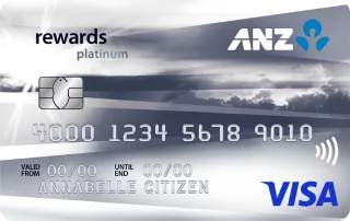 ANZ Rewards Platinum官方示意圖