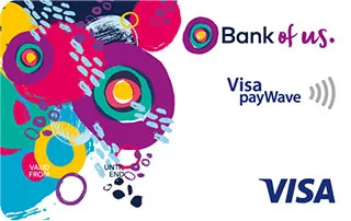 Bank of us Visa Credit Card官方示意圖