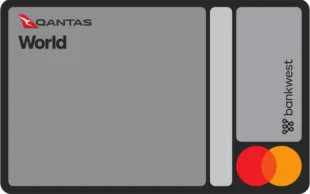 Bankwest Qantas World Mastercard官方示意圖