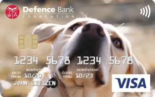 Defence Bank Foundation Credit Card官方示意圖