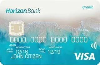 Horizon Bank Visa Credit Card官方示意圖
