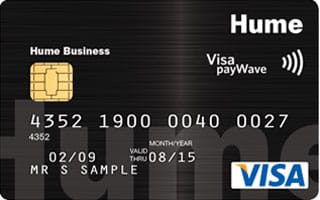 Hume Business Visa Residentially Secured Credit Card官方示意圖