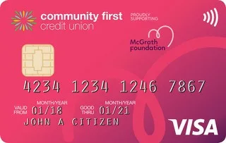 Community First Low Rate Pink credit card官方示意圖