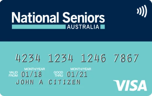 National Seniors Credit Card官方示意圖