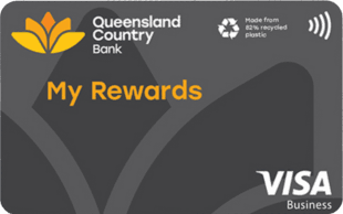Queensland Country Bank Business Visa My Rewards Credit Card官方示意圖