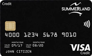 Summerland Bank Rewards Credit Card官方示意圖