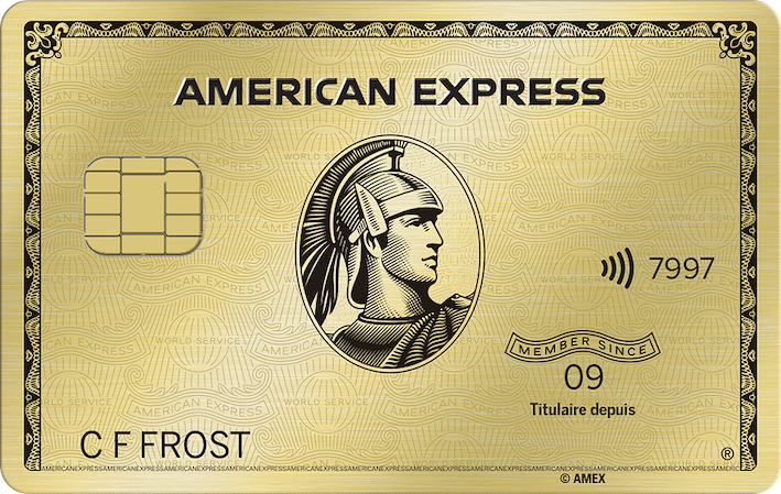 American Express Gold Rewards Card官方示意圖