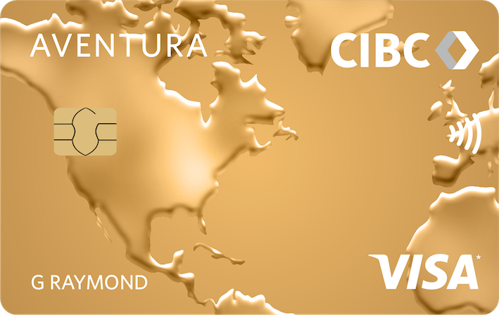 CIBC Aventura Gold Visa Card官方示意圖