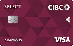 CIBC Select Visa Card官方示意圖