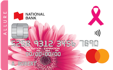 National Bank Allure Mastercard官方示意圖