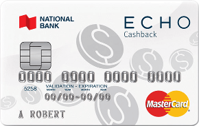 National Bank ECHO Cashback Mastercard官方示意圖