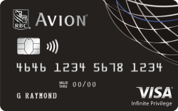 RBC Avion Visa Infinite Privilege官方示意圖