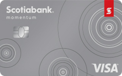 Scotiabank Momentum No-Fee VISA Card官方示意圖