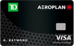 TD Aeroplan Visa Infinite Privilege Card官方示意圖