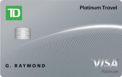 TD Platinum Travel Visa Card官方示意圖