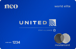 United MileagePlus Neo World Elite Mastercard官方示意圖