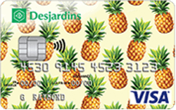 Desjardins Student Cash Back Visa官方示意圖