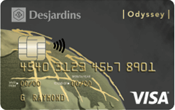 Desjardins Odyssey Gold Visa官方示意圖