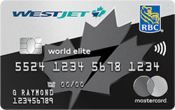 WestJet RBC World Elite Mastercard官方示意圖