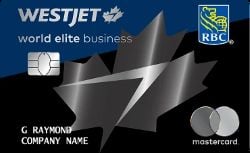 WestJet RBCWorld Elite Mastercard for Business官方示意圖