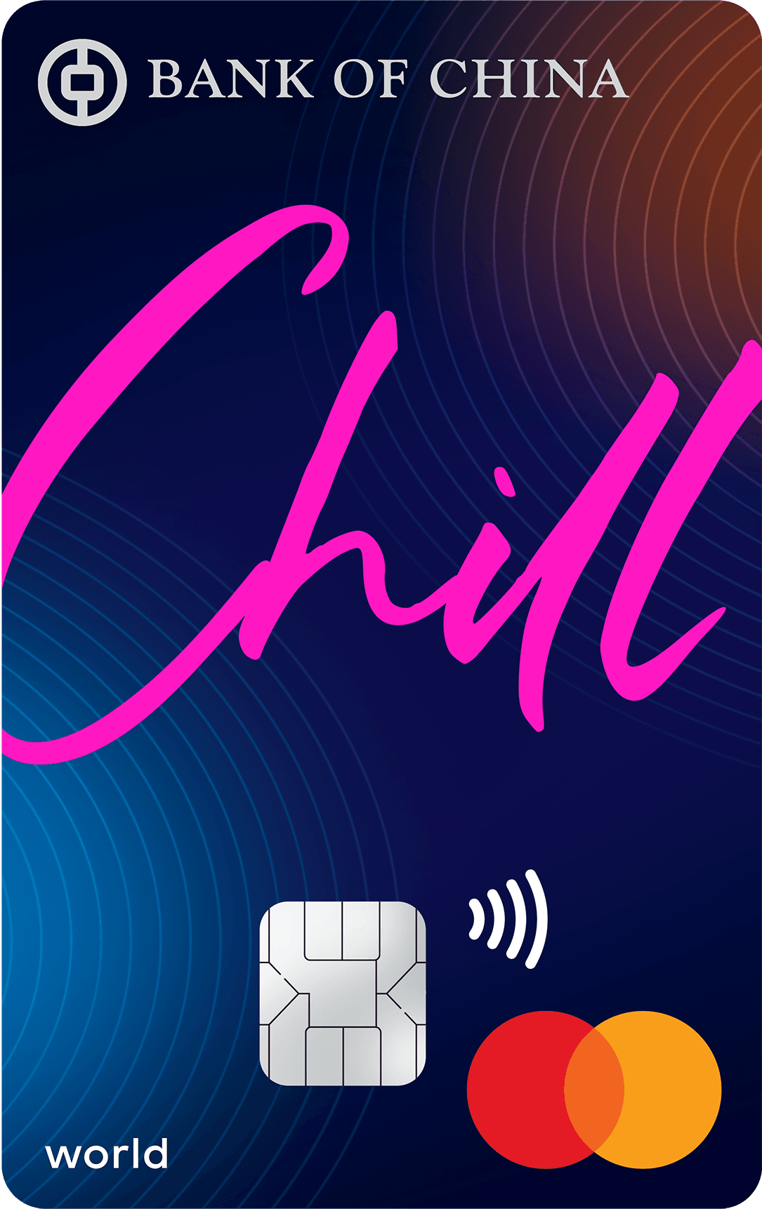 中銀Chill World Mastercard官方示意圖