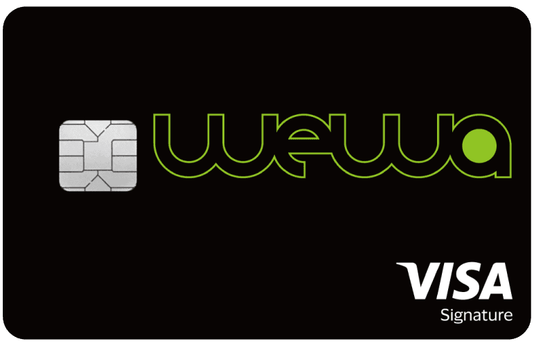安信WeWa Visa 白金卡（適用於全日制大學/大專學生）官方示意圖