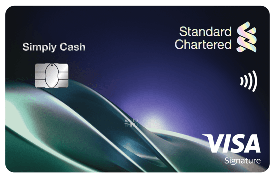 渣打Simply Cash Visa卡官方示意圖