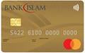 Bank Islam Mastercard Gold Credit Card-i官方示意圖