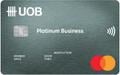 UOB Platinum Business Card官方示意圖