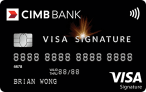 CIMB Visa Signature Card官方示意圖