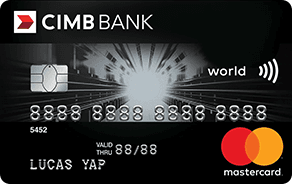 CIMB World Mastercard官方示意圖