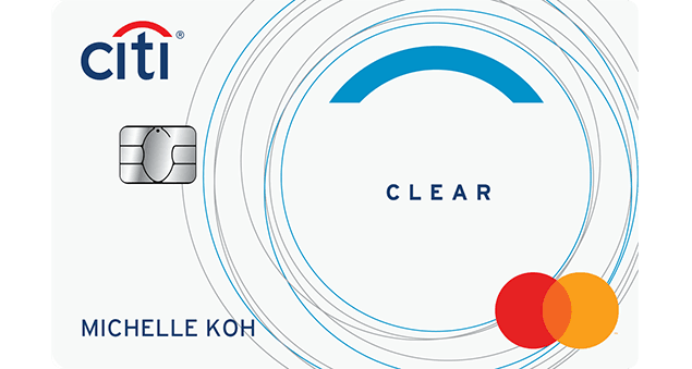 Citi Clear Card官方示意圖