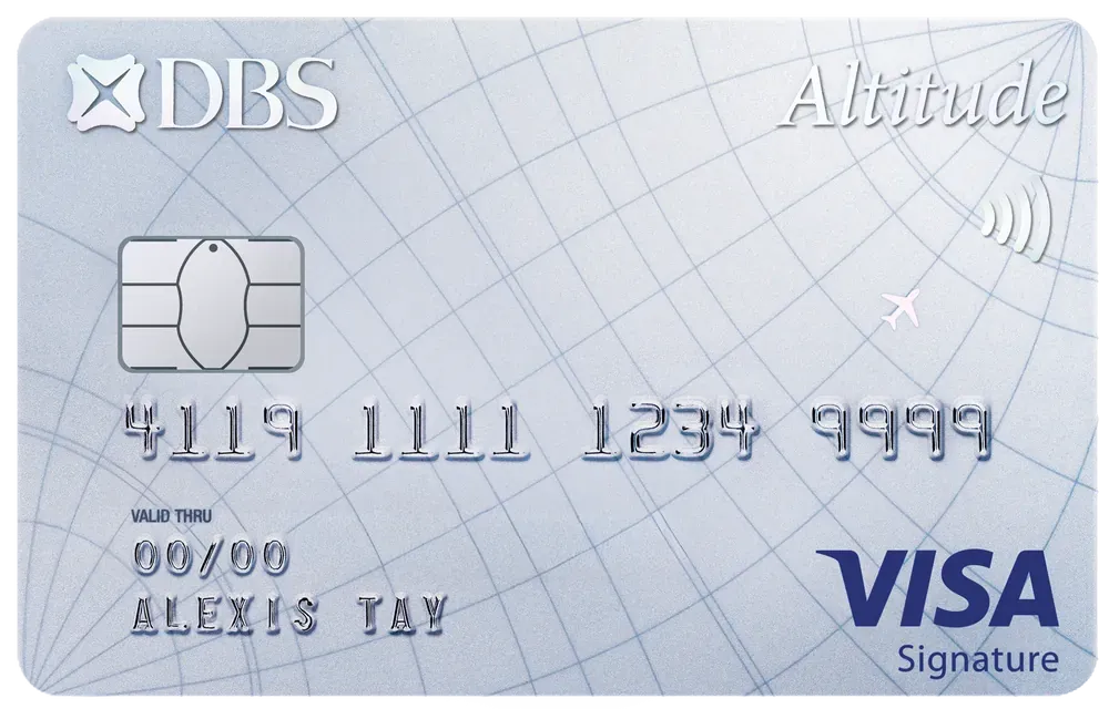 DBS Altitude Visa Signature Card官方示意圖