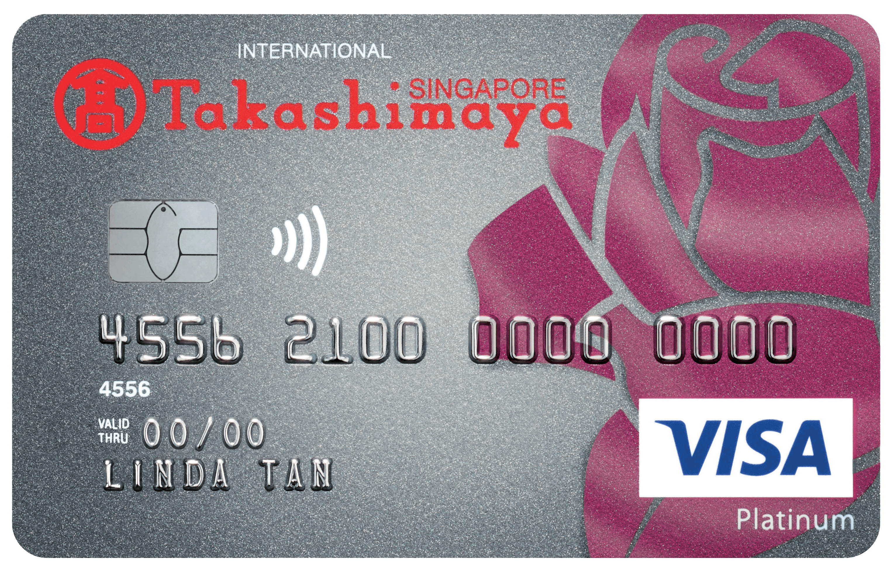 DBS Takashimaya Visa Card官方示意圖