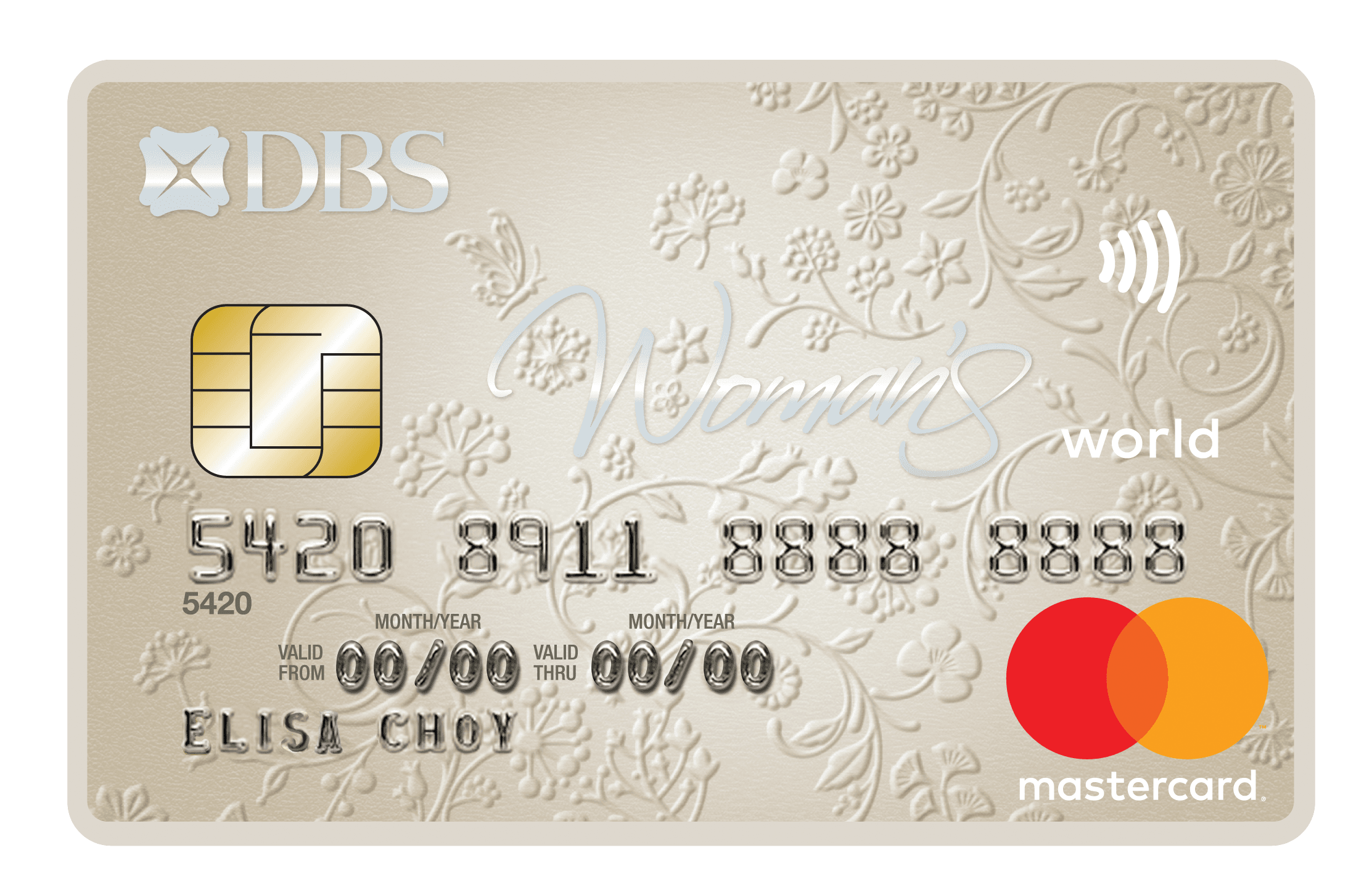 DBS Woman's World Card官方示意圖
