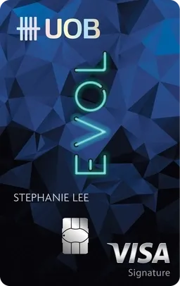 UOB EVOL Card官方示意圖