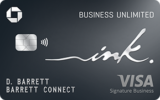 Ink Business Unlimited® Credit Card Links to product page Ink Business Unlimited