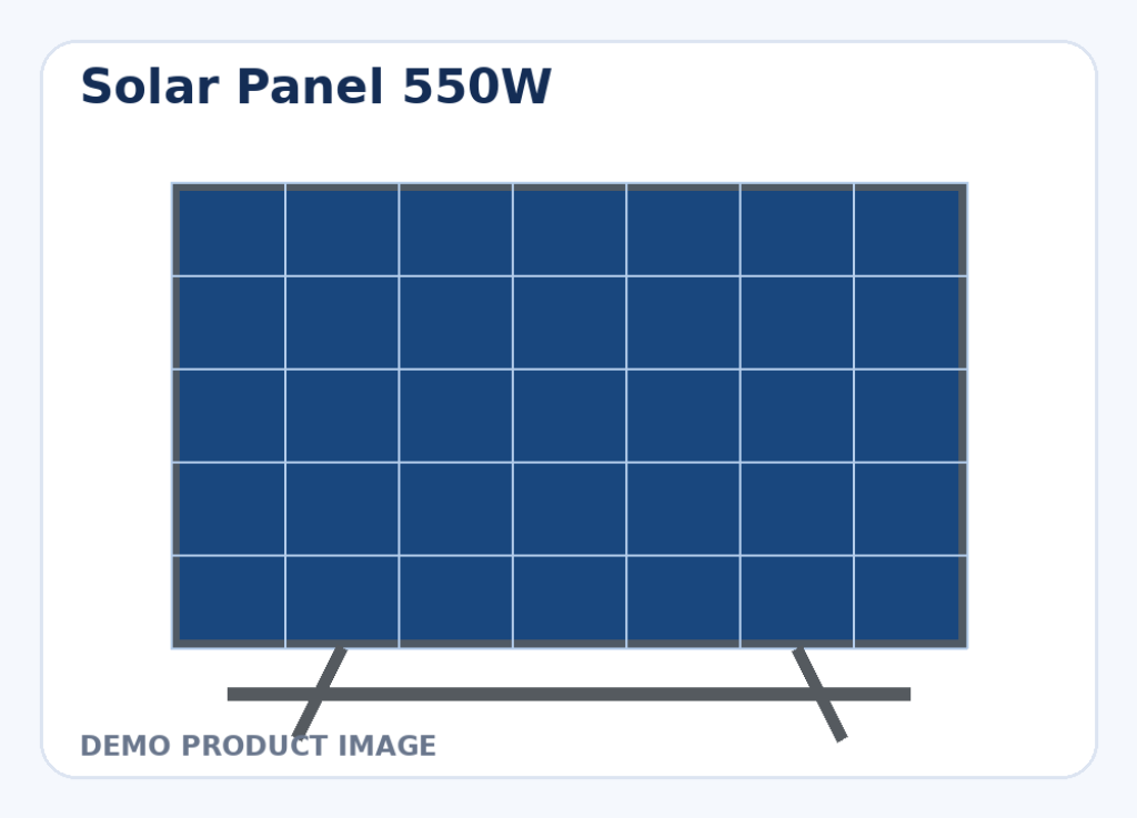 Solar Panel 550W